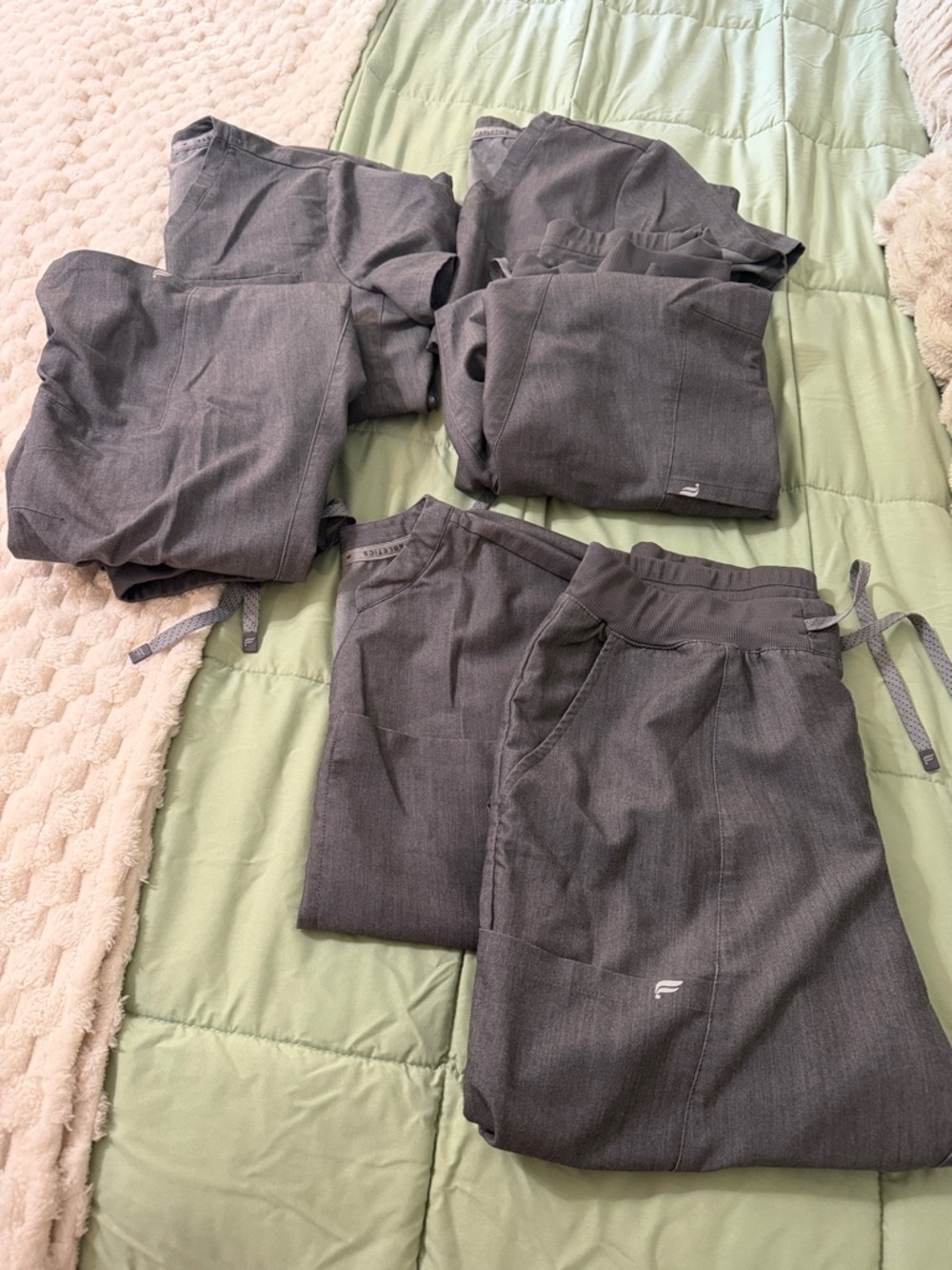 Fabletics Gray Women's Scrub Sets - Picture 6 of 6